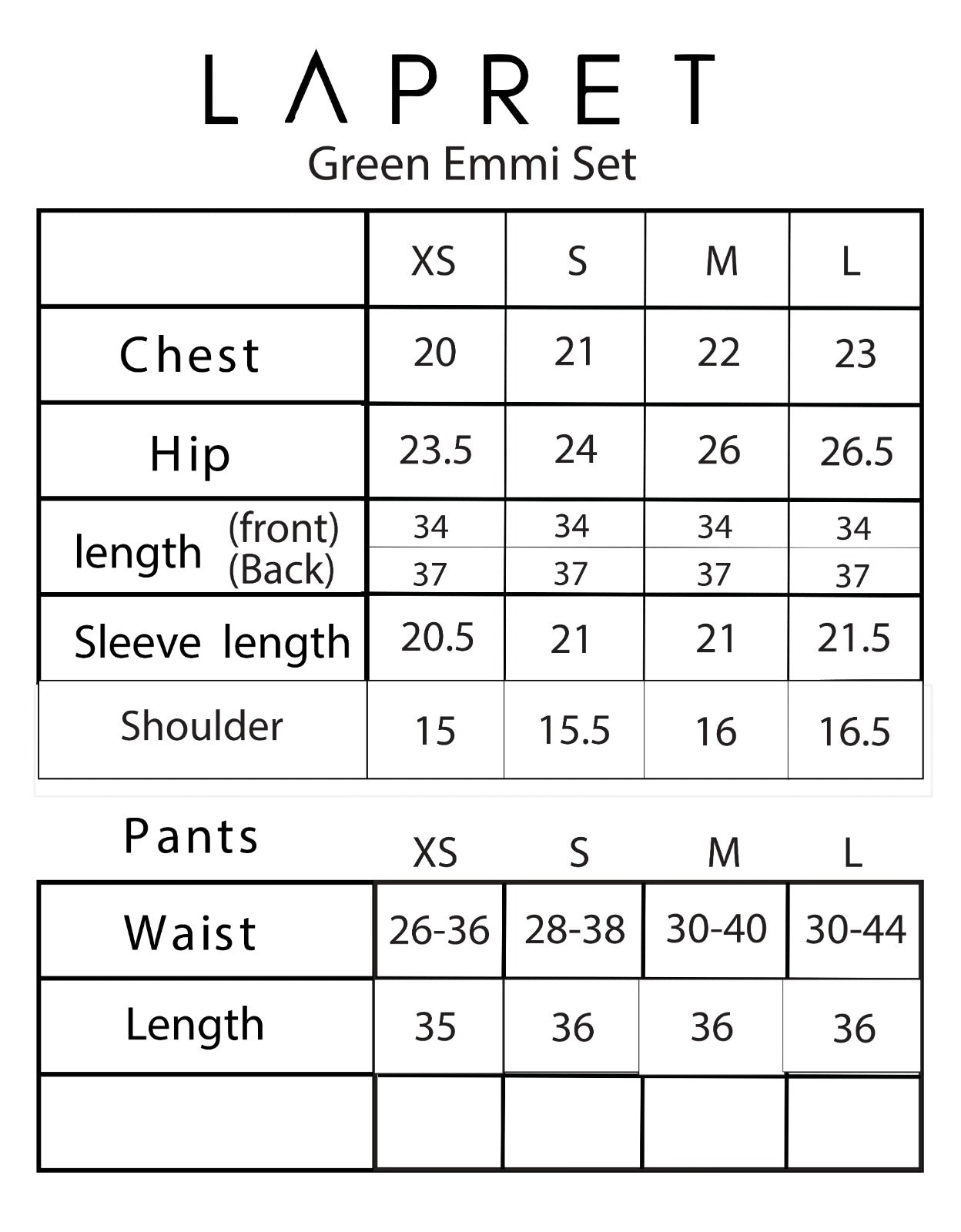 Green Emmi Set